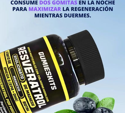 NUEVAS GOMITAS IMPORTADAS DE RESVERATROL -LUCE MAS JOVEN Y CON MAS ENERGÍA